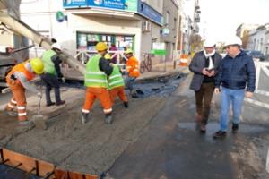 Corte de calles por reparación de pavimento